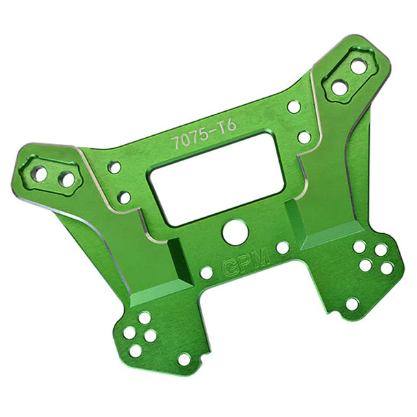 GPM Aluminum 7075-T6 Front Damper Plate Green : Traxxas 1/8 4WD Sledge