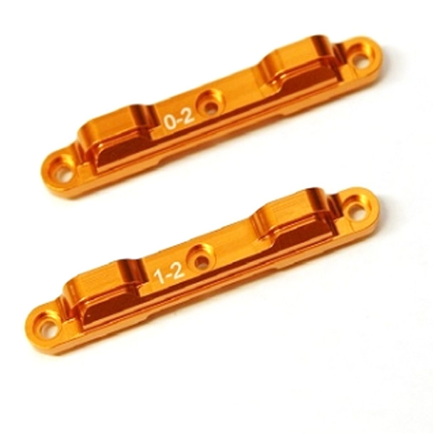 STRC STC91359-CO Alum Rear Toe-in Suspension Blocks (1 & 0 Deg.) Orange : DR10