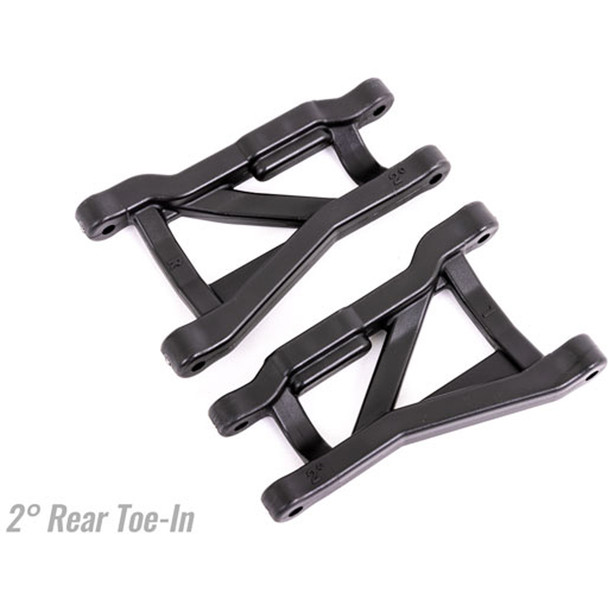 Traxxas 9432 Heavy Duty Rear L/R Suspension Arms Black 2° toe angle (2) Drag Slash