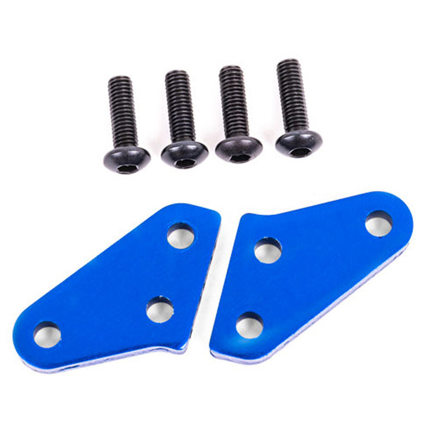 Traxxas 9636X Aluminum Steering Block Arms Blue (2) : Sledge