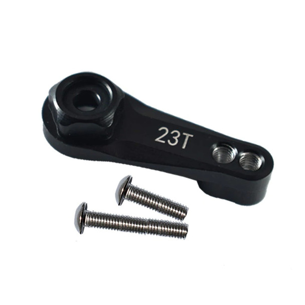 GPM Aluminum 23T Servo Horn Black Traxxas 1:10 RC Crawlers TRX-4 / TRX-6