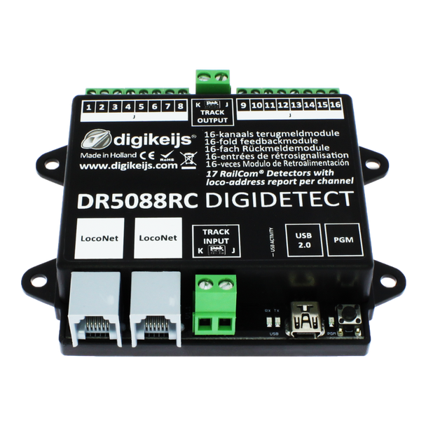 Digikeijs DR5088RC 16 Fold Railcom Feedback Module w/ Occupancy Detection