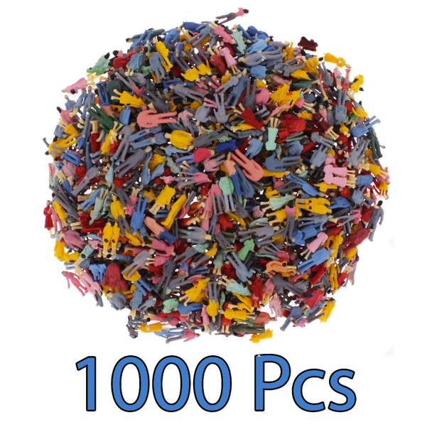 Digikeijs DR60115-HO Set of 1000 Painted Figures Standing HO Scale