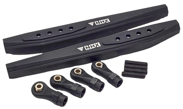 NHX RC Metal Rear Lower Trailing Arms Black : RBX10 Ryft