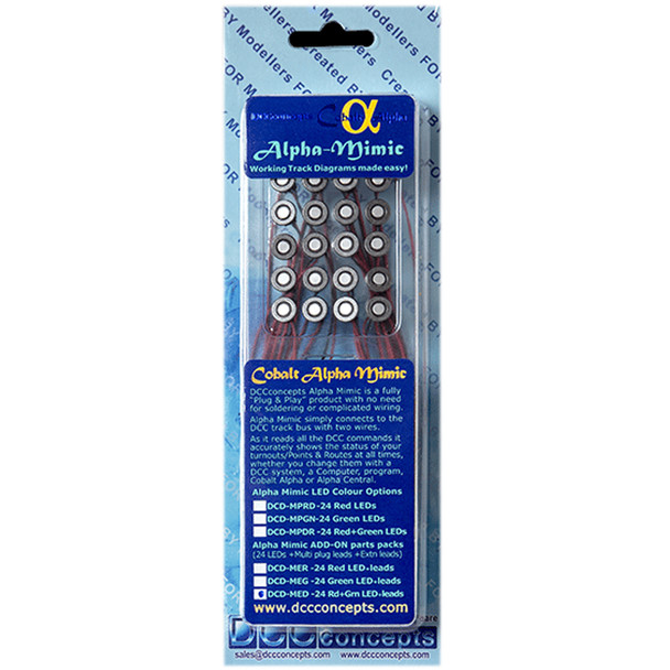 DCC Concepts DCD-MER Alpha Mimic Add-On LEDs + leads (Red)