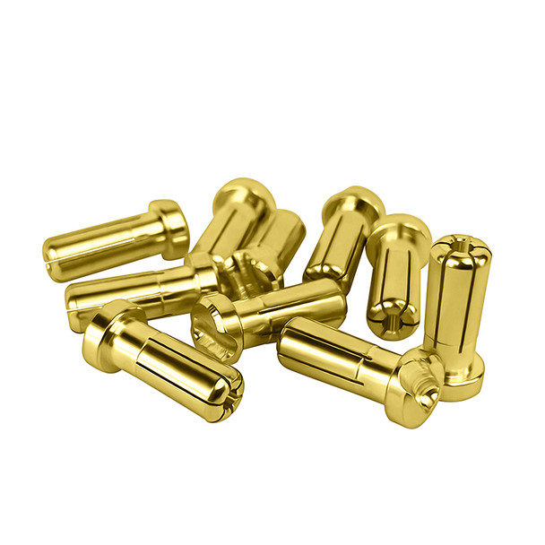 1Up Racing 190406 LowPro 5mm Bullet Plugs - 10pcs