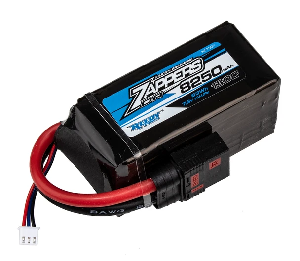 Associated 27391 Zappers DR 8250mAh Lipo Battery 130C 7.6V w/ QS8 Plug