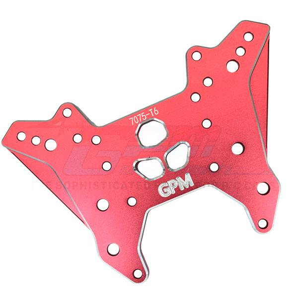 GPM Aluminum 7075-T6 Front Damper Plate Red : Arrma 1/7 Fireteam / 1/8 Kraton