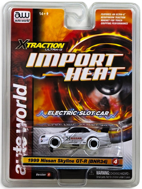 Auto World Xtraction Import Heat 1999 Nissan Skyline GT-R iWheels HO Slot Car