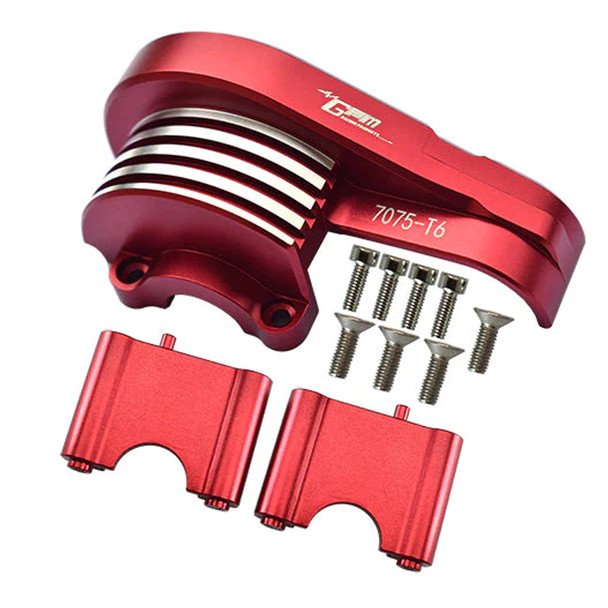 GPM Racing Aluminum 7075-T6 Main Gear Cover Red : 1/8 4WD Sledge