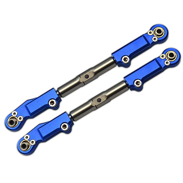 GPM Racing Aluminum + Stainless Steel Front Upper Arm Tie Rod Blue : Sledge