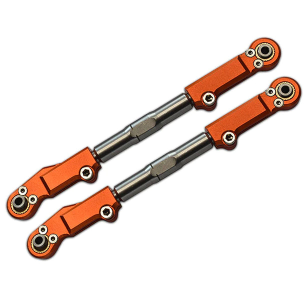 GPM Racing Aluminum + Stainless Steel Front Upper Arm Tie Rod Orange : Sledge