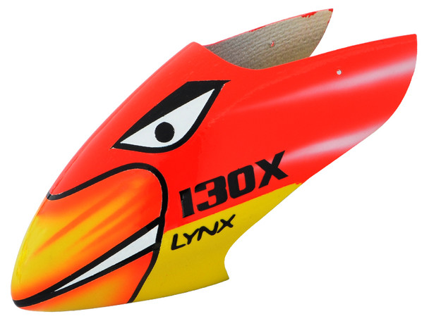 Lynx LX130X064 Air Brushed Fiber Glass Canopy T-REX Style Color Scheme #04 130X