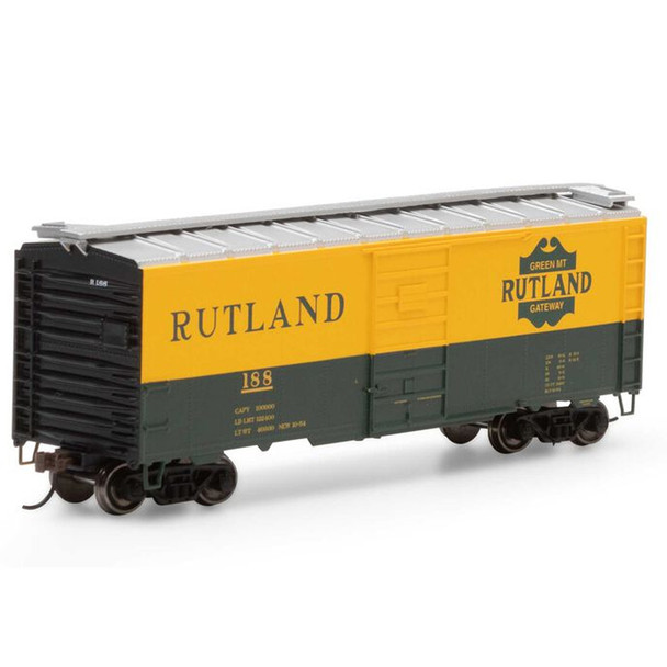 Athearn ATH7622 40' Superior Door Box Rutland #188 RTR Freight Car HO Scale