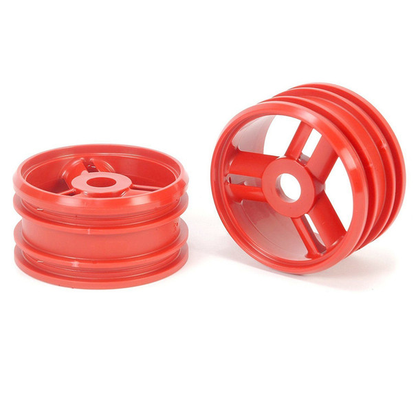 Tamiya 51162 NDF-01 3-Spoke Wheels Red (2Pcs)