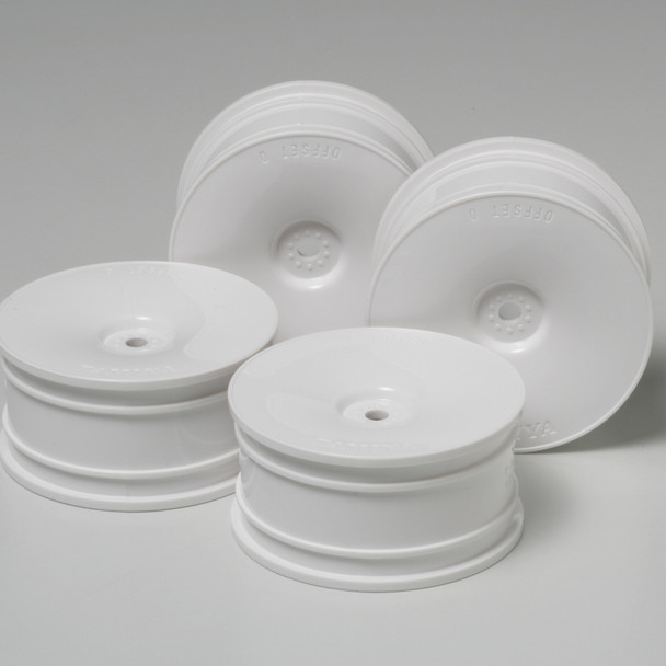 Tamiya 53914 RC White Dish Wheel 26mm Width Offset 0 (4Pcs)