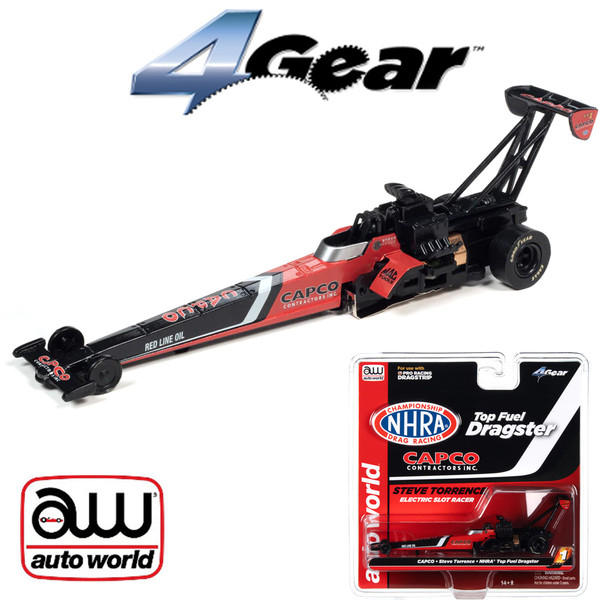 Auto World 4Gear NHRA R27 Steve Torrence - Capco Top Fuel Dragster HO Slot Car