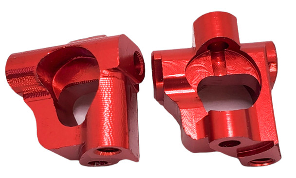 NHX RC Aluminum Caster Block 0 Degree L/R -Red: Losi Mini T 2.0 / Mini-B