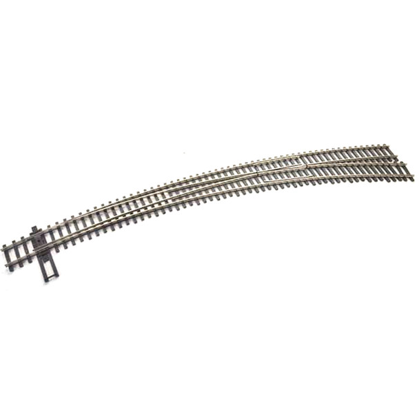 Walthers 948-83064 Code 83 Nickel Silver DCC Friendly Curved Turnout 24/28'' Right Hand HO Scale