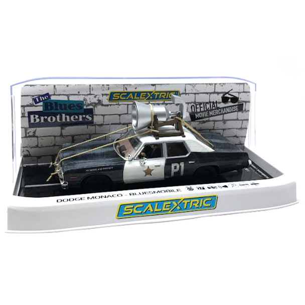 Scalextric C4322 Blues Brothers Dodge Monaco - Bluesmobile 1/32 Slot Car