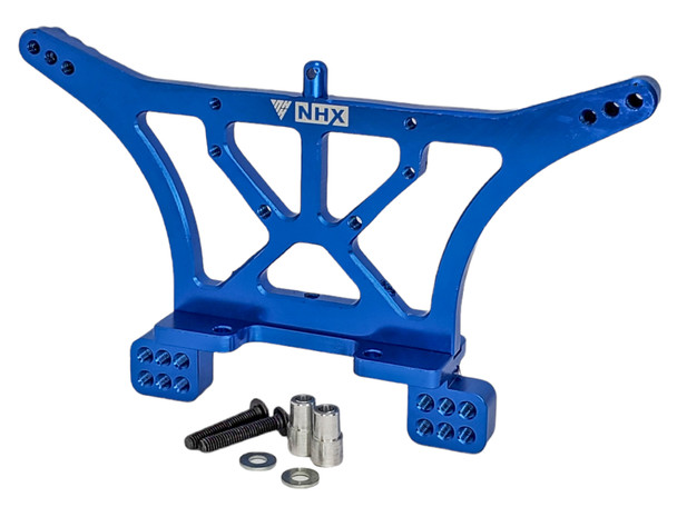 NHX RC Aluminum Rear Shock Tower -Blue :1/10 Traxxas 2WD Slash Bandit Stampede Rustler