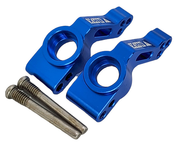 NHX RC Alum Rear Stub Axle Carriers -Blue: 1/10 2WD Slash/Stampede/Rustler/Bandit