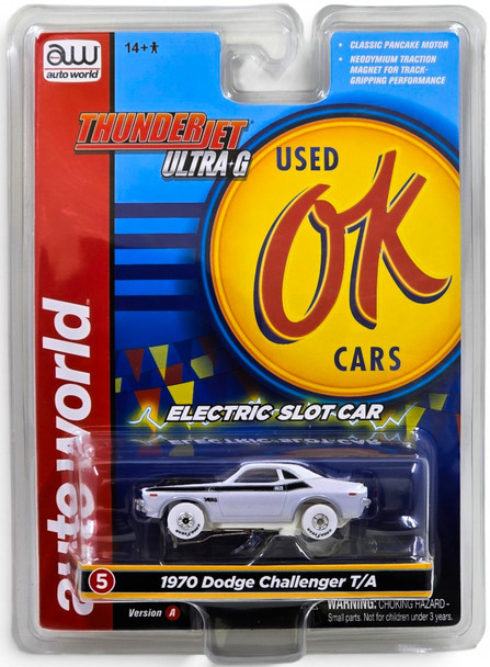 Auto World Thunderjet Ok Used Cars 1970 Dodge Challenger T/A iWheels HO Slot Car