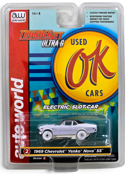 Auto World Thunderjet Ok Used Cars 1969 Chevrolet Nova SS iWheels HO Slot Car