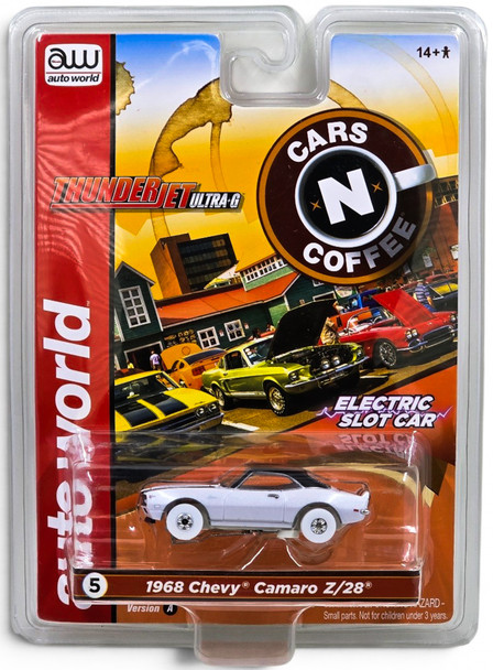 Auto World Thunderjet Cars N Coffee 1968 Chevrolet Camaro Z28 iWheels HO Slot Car
