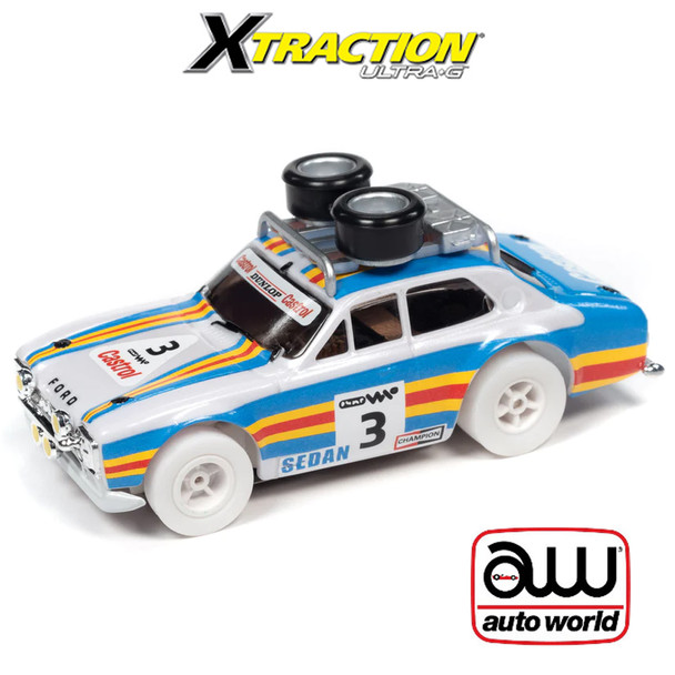 Auto World Xtraction 1975 Ford Rally Escort iWheels HO Scale Slot Car