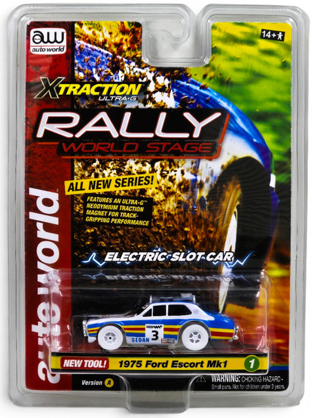 Auto World Xtraction 1975 Ford Rally Escort iWheels HO Scale Slot Car