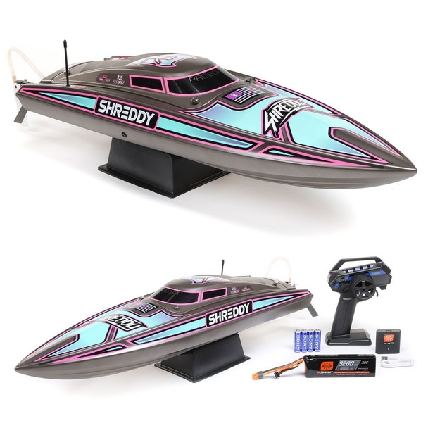 Pro Boat PRB08041T2 Recoil 2 26" Self-Righting Brushless Deep-V RTR Shreddy Gray Boat