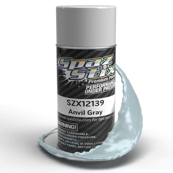 Spaz Stix 12139 Anvil Gray Aerosol Spray Paint 3.5oz Can