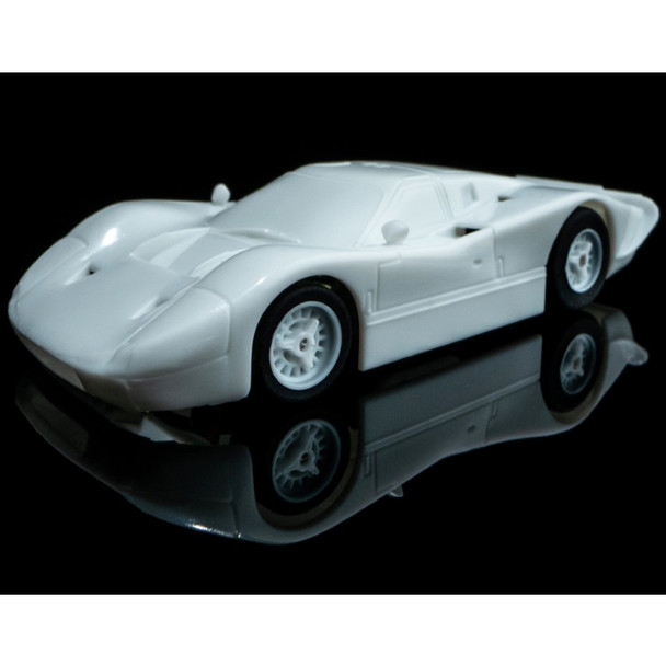 AFX 22070 Ford GT40 MK IV – White Paintable HO Scale Slot Car