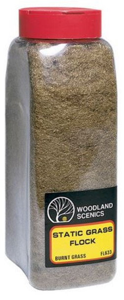 Woodland Scenics Static Grass Flock Burnt Grass 32 oz FL633