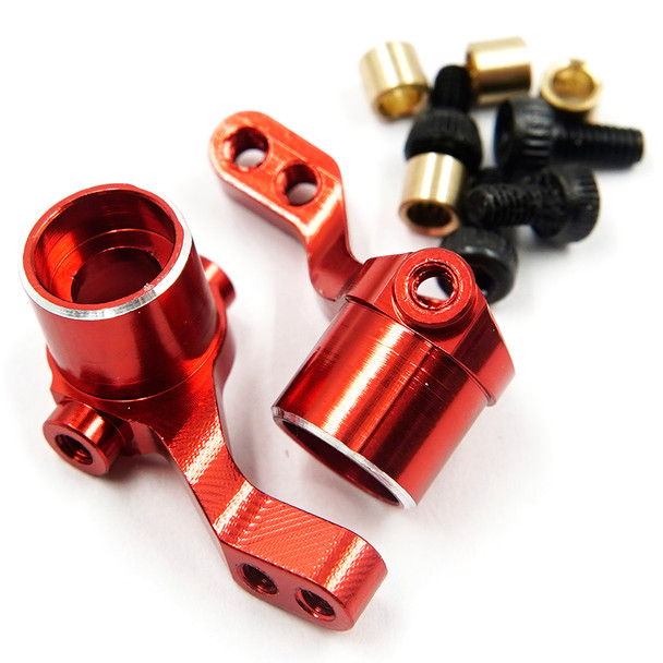 Yeah Racing KYMB-005RD Aluminum Knuckle Arm Red : Kyosho Mini-Z MB-010