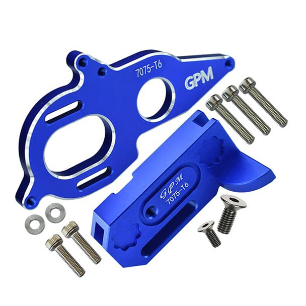 GPM Aluminum 7075-T6 Center Gearbox Support & Motor Heatsink Plate Blue : Kraton