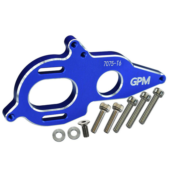 GPM Racing Aluminum 7075-T6 Motor Heatsink Plate Blue : Kraton / Typhon