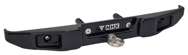 NHX RC Aluminum Front Bumper with Heavy Duty Hook -Black : Axial SCX6