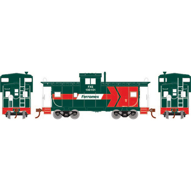 Athearn RND1348 Wide Vision Caboose - Ferromex #10010 HO Scale