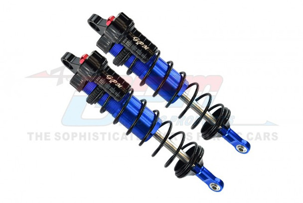 GPM Alum 6061-T6 Front L-Shape Adjustable Spring Dampers 128mm Blue : Sledge