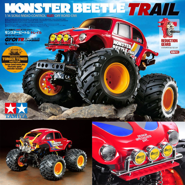 Tamiya 58672-60A 1/14 Monster Beetle Trail GF-01T 4WD Off-Road Car Assembly Kit