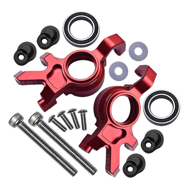 GPM Racing Aluminum Front Oversized Knuckle Arm Red : X-Maxx