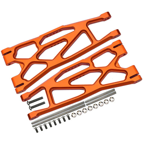 GPM Aluminum 6061-T6 Front Or Rear Extended Lower Arms Orange : X-Maxx