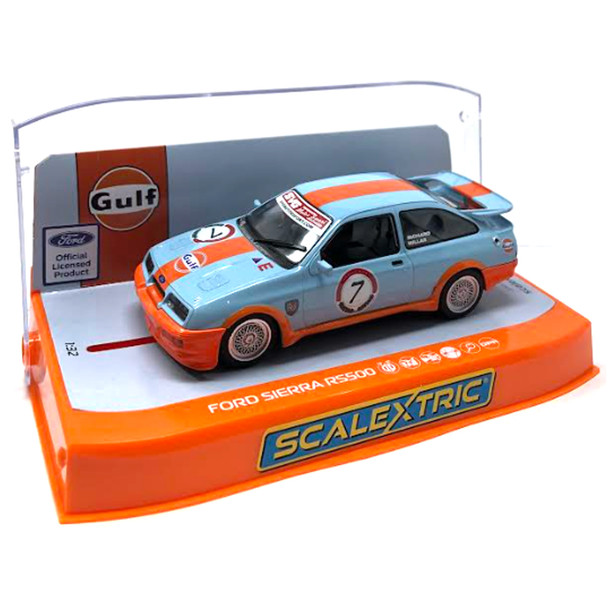 Scalextric C4231 Ford Sierra RS500 - Gulf Edition - Richard Millar 1/32 Slot Car