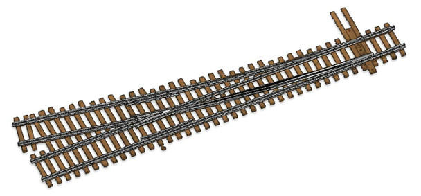 Walthers 948-10016 Code 100 Track DCC-Friendly #5 Turnout - Right Hand HO Scale