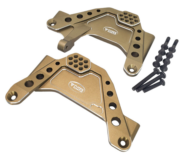 NHX RC Aluminum Adjustable Front Shock Tower for Axial SCX6 -Bronze
