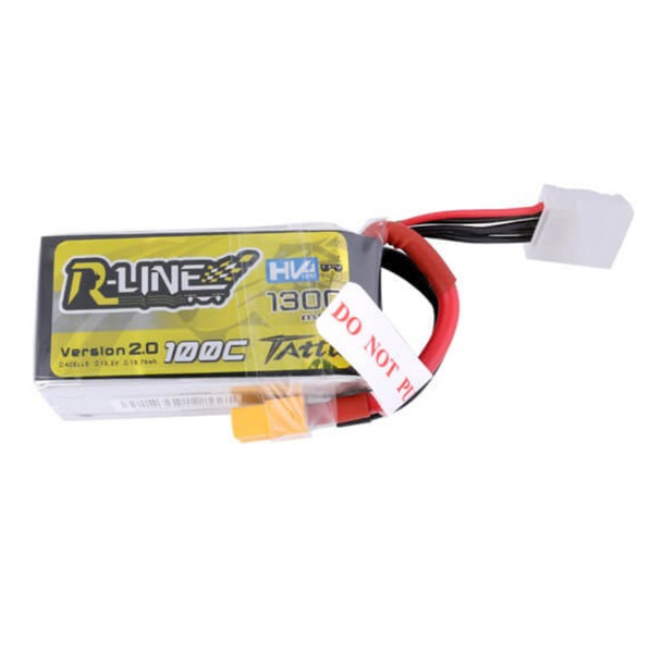 Tattu R-Line Version 2.0 1300mAh 100C 4S 1P HV Lipo Battery Pack w/ XT60 Plug