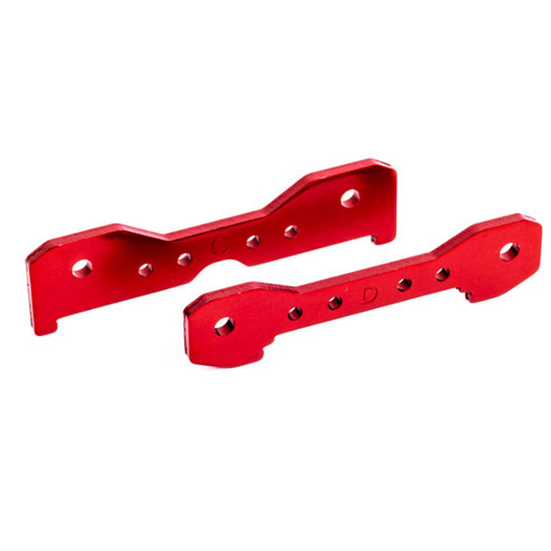 Traxxas 9528R Aluminum 6061-T6 Rear Tie Bars Red for Sledge