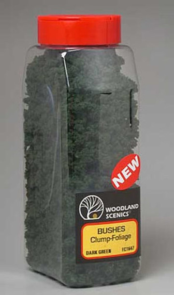 Woodland Scenics Bushes Shaker Dark Green 32 oz FC1647